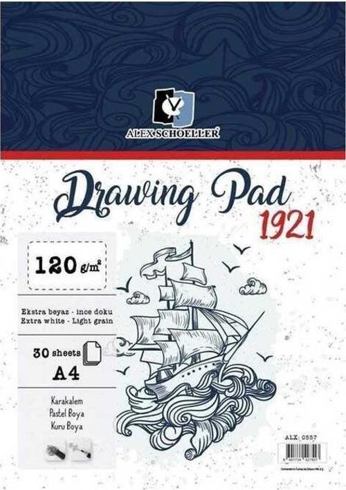 Drawing Pad A4 120 gr Spiralli 30 Yaprak