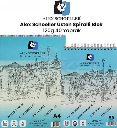 Üsten Spiralli Blok 120g 40 Yaprak