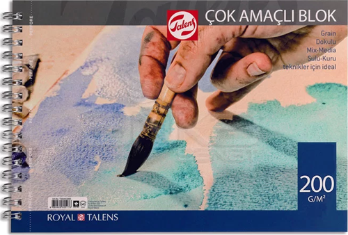 Çok Amaçlı Blok Spiralli 200g 25x35cm 15 Yaprak