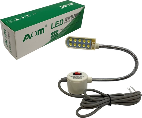 Dikiş Makinesi Ledli Spiralli Lamba (Beyaz) / AOM-10A