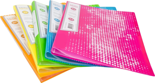 64120-N SUNUM DOSYASI A4 NEON PEMBE 20Lİ