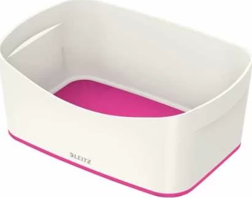 5257 MyBox Pembe Beyaz Masaüstü Saklama Kutusu