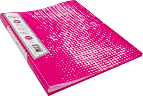 64160-N SUNUM DOSYASI A4 NEON PEMBE 60LI