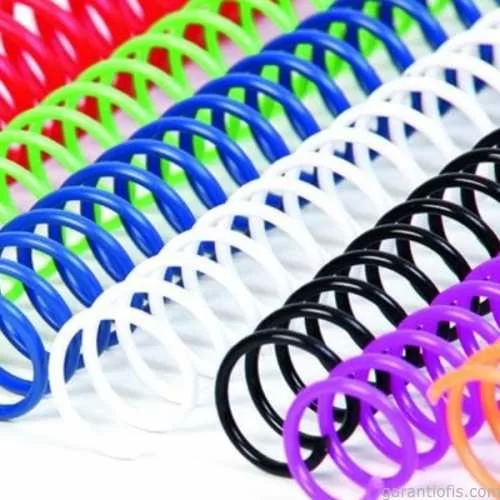 Coil 10 mm Beyaz PVC 4:1 Helezon Spiral (60 Yaprak Kapasiteli)