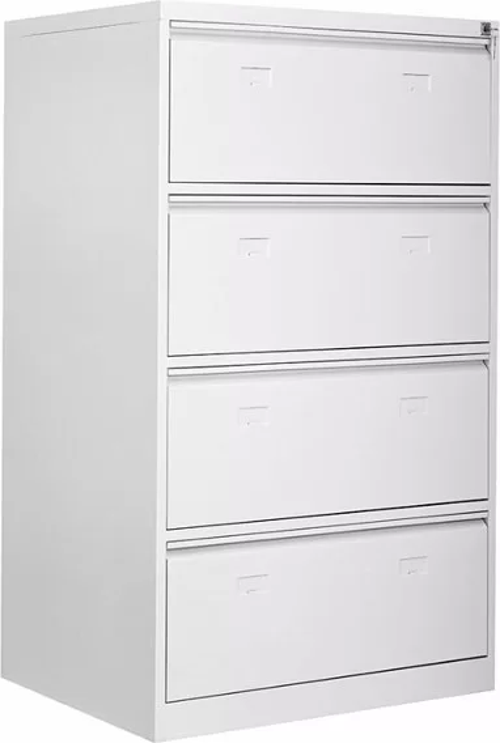 Dört Geniş Çekmeceli Metal Kartoteks Askılı Dosya Dolabı 84*62*133h
