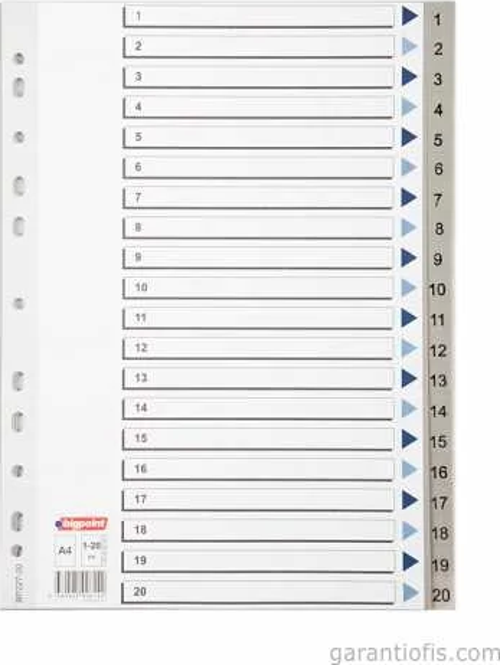 1-20 Rakamlı Seperatör