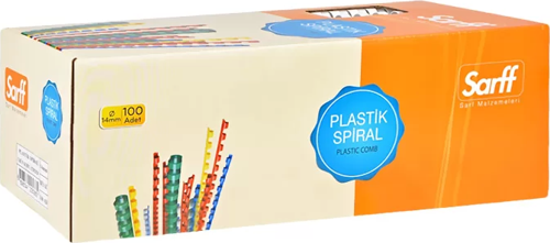 PLASTİK SPİRAL 14mm BEYAZ 100LÜ (15312029)