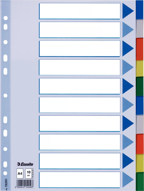 PP Renkli A4 Seperatör 152-61