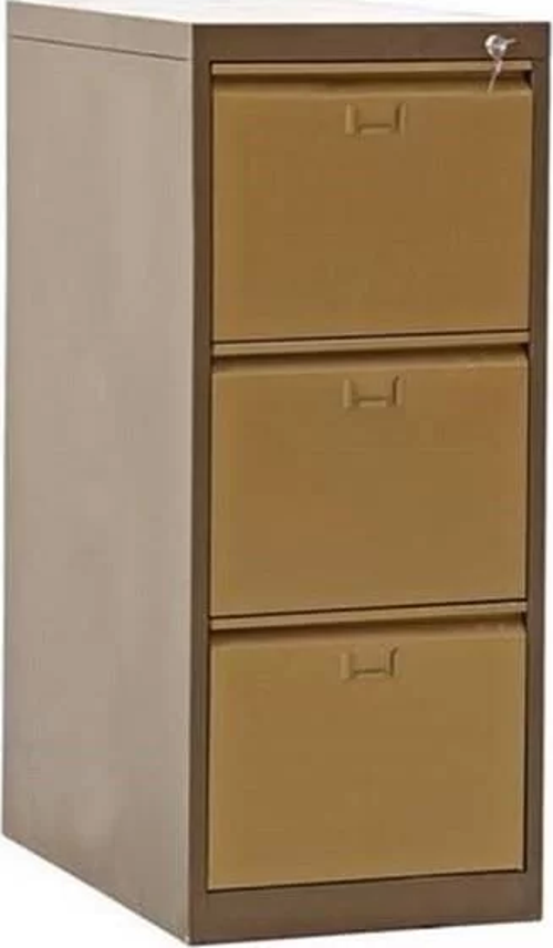 Üç Çekmeceli Çif Renk Metal Kartoteks Askılı Dosya Dolabı