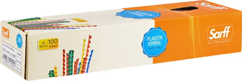 PLASTİK SPİRAL 6mm BEYAZ 100LÜ (15312005)
