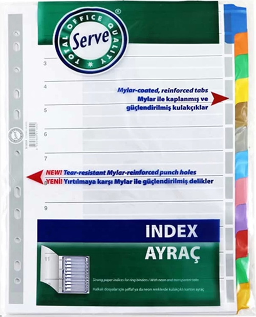 Ayraç Klasik 12 Renkli Sv-5525