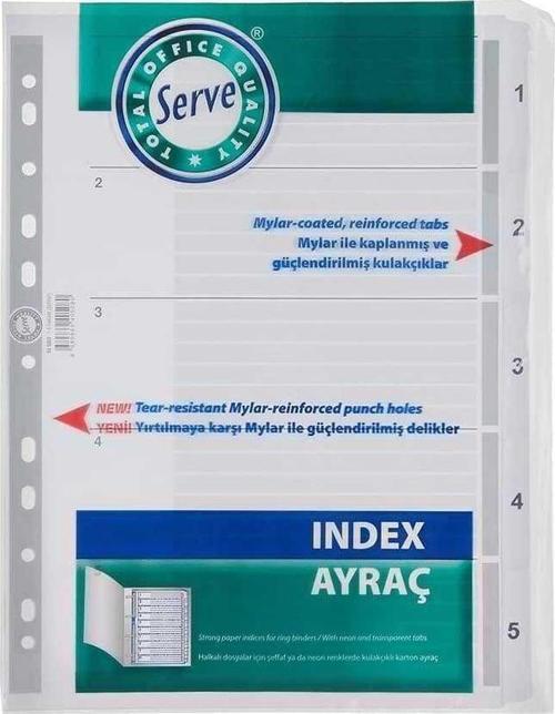 Seperatör A4 1-5 Ofis 200 Serisi Klasik