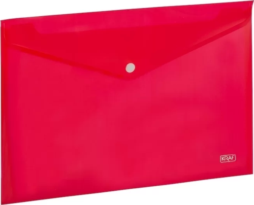 1209 Kırmızı Çıtçıtlı A4 Dosya (12 li Paket)