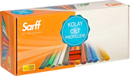 OVAL DOSYA SIRTLIĞI 10mm KIRMIZI 100LÜ (15203011)