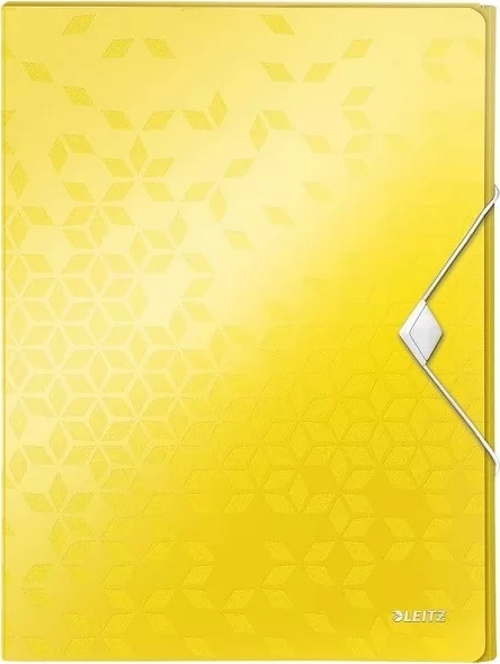 4629 ACTİVE WOW KALIN LASTİKLİ DOSYA METALİK SARI