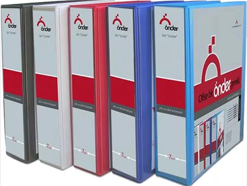 2007-1 2 HALKALI D MEKANİZMALI KLASÖR A4 70mm MAVİ