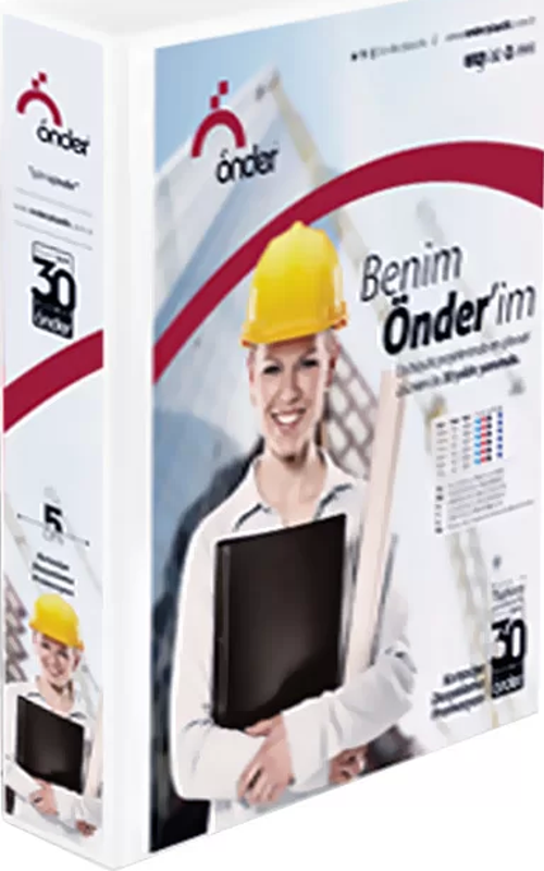 2013-5 4 HALKALI D MEKANİZMALI KLASÖR A4 30mm BEYAZ