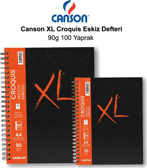 XL Croquis Eskiz Defteri 90g 100 Yaprak