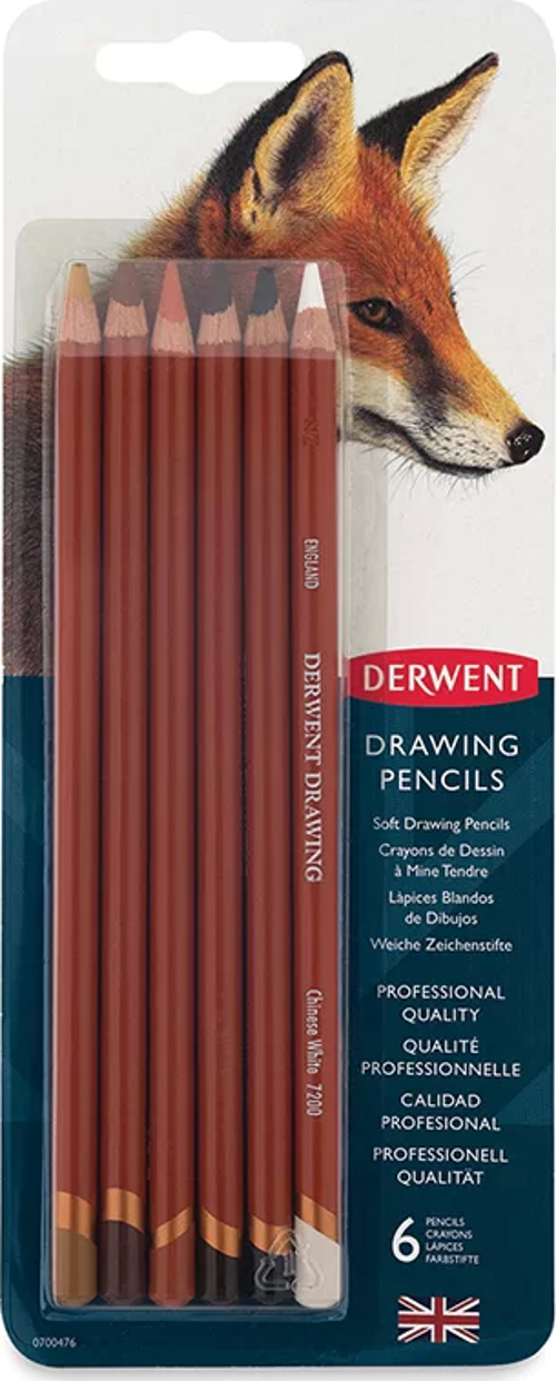 Drawing Yağlı Eskiz Kalemi 6lı Set