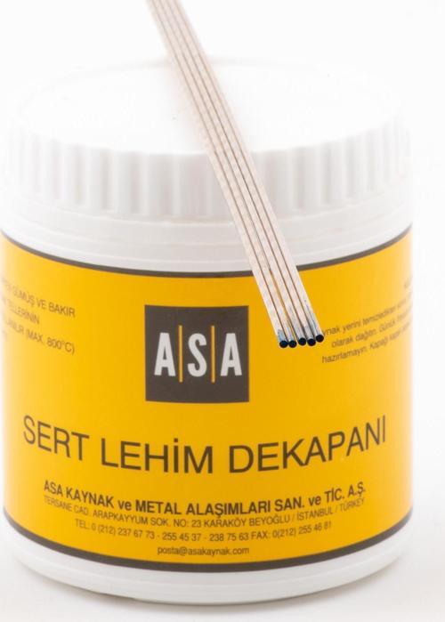 GÜMÜŞ KAYNAK DEKAPANI ASA-FLO (500 GR) + GÜMÜŞ KAYNAK TELİ %40 2 MM (5 ADET)
