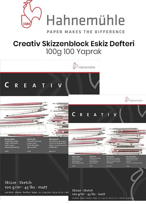 Creativ Skizzenblock Eskiz Defteri 100g 100 Yaprak