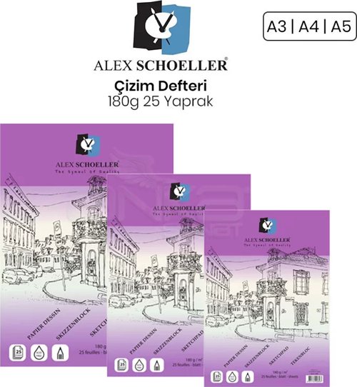 Çizim Defteri 180g 25 Yaprak