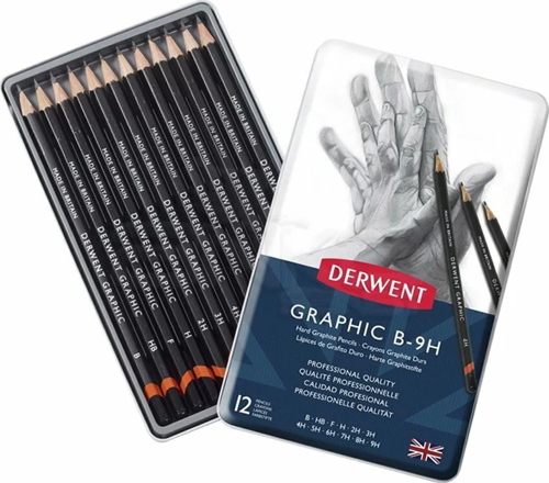 Graphic Dereceli Kalem 12li Hard Set