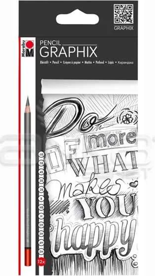 Graphix Pencil Dereceli Kalem Seti 12li