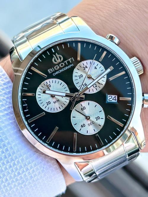 Kasa Ve Kordon Çelik İç Fonksiyonları Aktif 5 Atm Su Geçirmez Erkek Kol Saati EBG.10576.2