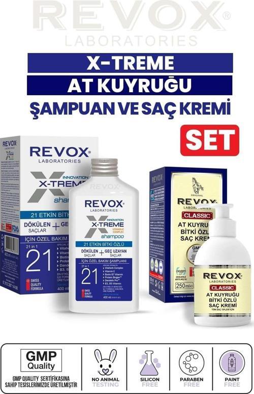 X-treme Dökülen ve Geç Uzayan Saçlara Özel Bakım Şampuanı ve At Kuyruğu Bitki Özlü Saç Kremi