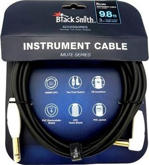 BLACKSMİTH MUTE SERIES INSTRUMENT CABLE STRAIGHT TO RIGHT 3m