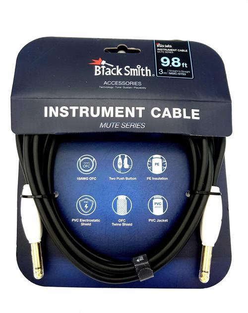 BLACKSMİTH MUTE SERIES INSTRUMENT CABLE STRAIGHT TO STRAIGHT 3m