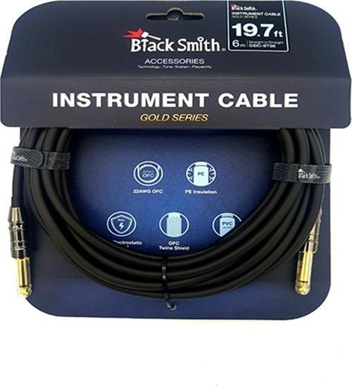 GOLD SERIES INSTRUMENT CABLE STRAIGHT TO STRAIGHT 6m