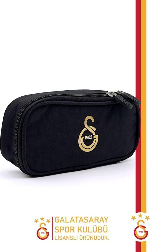 Orijinal Kalemlik  Gold Logo Baskılı Çift Gözlü Kalem Kutusu