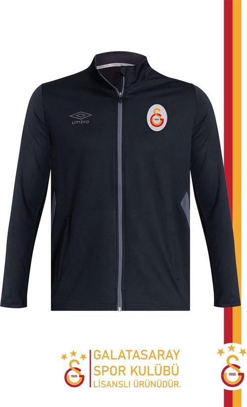 Orijinal Lisanslı Tam Fermuarlı Dik Yaka Siyah Antrenman Sweat