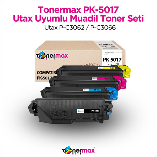 Utax PK-5017 Muadil Toner Set / Utax P-C3062 / P-C3066