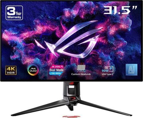 ROG Swift OLED PG32UCDP 31.5 inç 480Hz 0.03ms 4K G-Sync WOLED Pivot Gaming Monitör