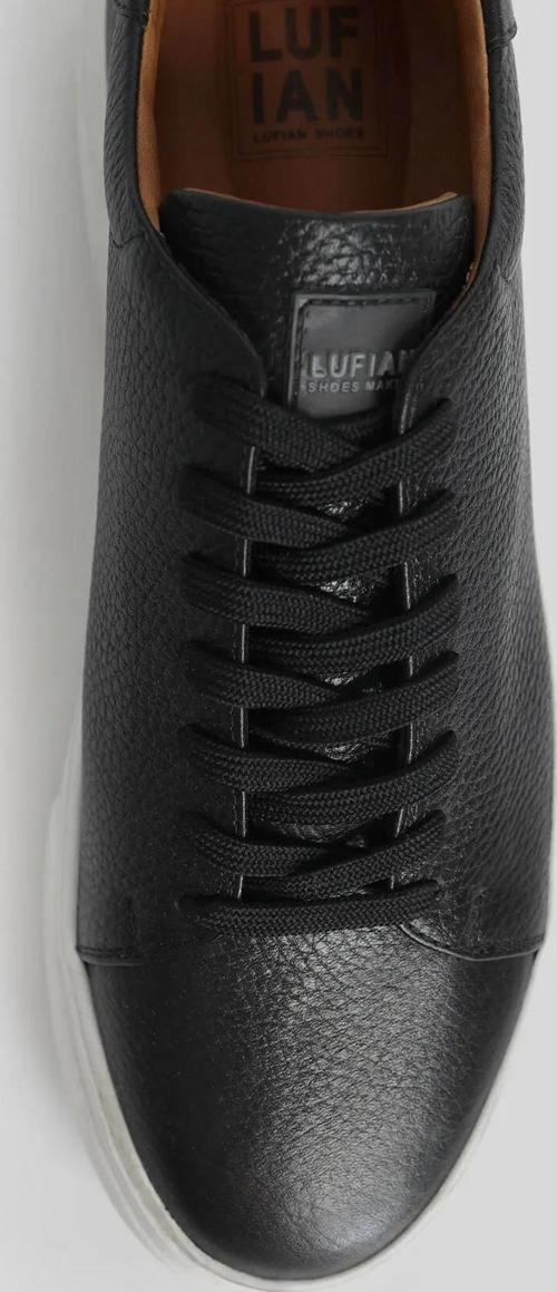 Tommy Erkek Deri Sneaker Ayakkabı Siyah