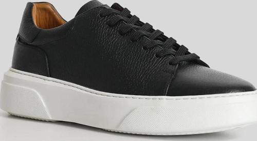 Tommy Erkek Deri Sneaker Ayakkabı Siyah