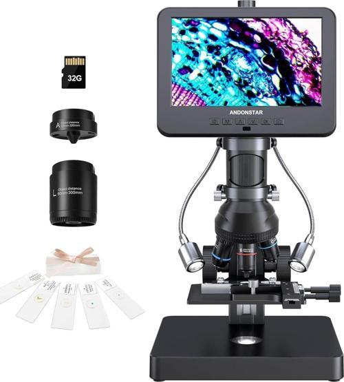 AD266S 20X-5000X HDMI Dijital Mikroskop, 5 Lens 2160P
