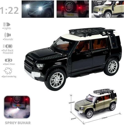 HCL-510A Çek Bırak 1:22 Sesli Ve Işıklı Buharlı DF Metal Jeep