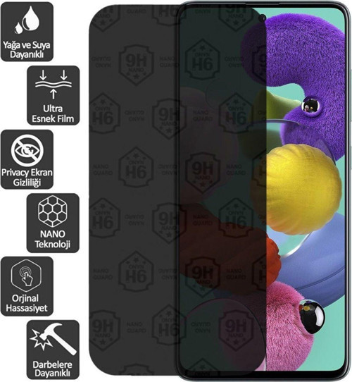 Türk Tablet Samsung Galaxy C8 Sm-C7100 Hayalet Cam Nano Kırılmaz Ekran Koruyucu
