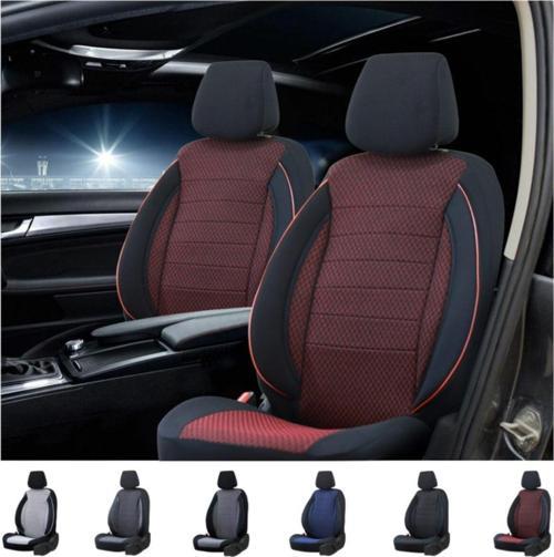 Skoda Octavia Serisi Ultra Luks Pamuklu Koltuk Kilifi Kirmizi-Siyah