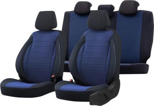 Sport Serisi Citroen Nemo Uyumlu Oto Koltuk Kılıfı Mavi Siyah