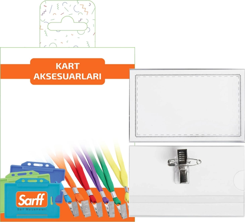 İĞNELİ KLİPSLİ PVC KOKART BLİSTER - 5ADET