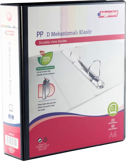 2D Mekanizmalı Klasör 7 cm Siyah