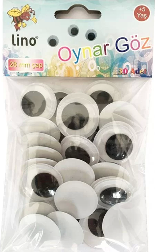 Oynar Göz Siyah 30 Adet 28mm RBZ-028
