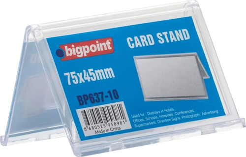 Kart Standı Çift Taraflı 75x45mm