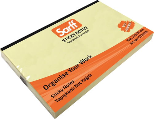 125X75MM SARI YAPIŞKANLI NOT KAĞIDI - 100YP