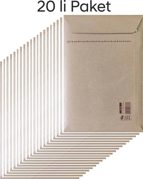 Asil Hava Kabarcıklı Zarf 17x25cm (20 li Paket)